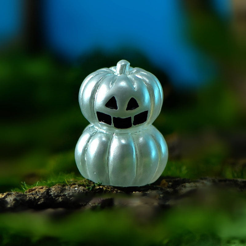 Miniature Halloween Ghost Pumpkin Fairy Figurines Resin Home Decoration 1 Piece