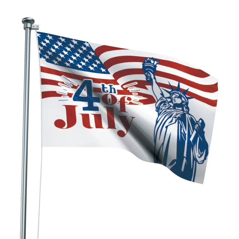 American Flags 3x5 For Fourth Of July With Sublimation Design