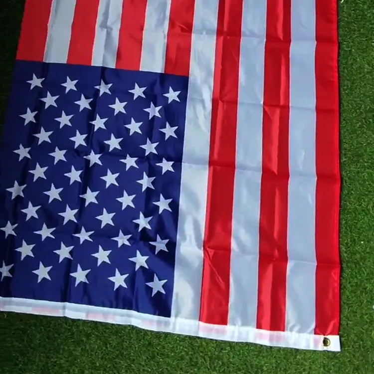 Large USA 4th July Garden Flag 5ft x 3ft For Sporting Events