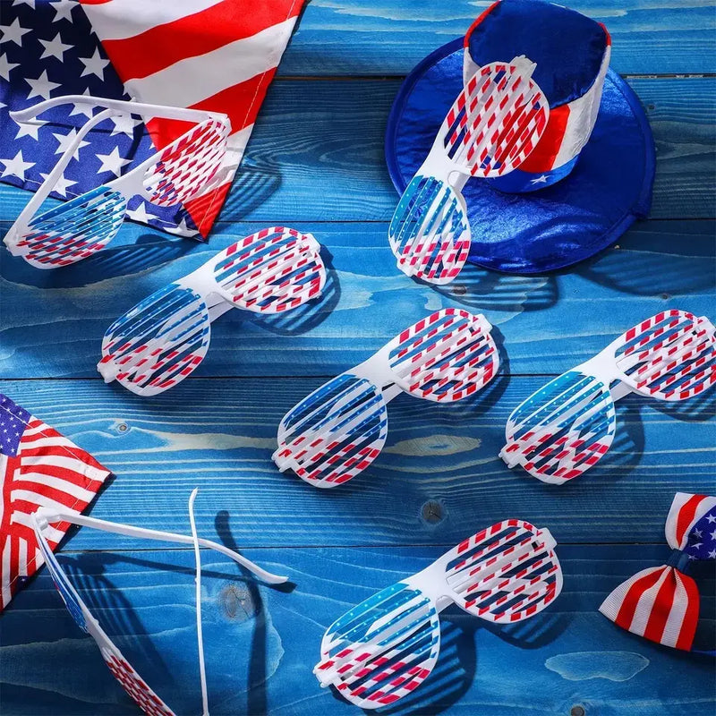 American National Flag Glasses As Party Favors For USA Independence Day