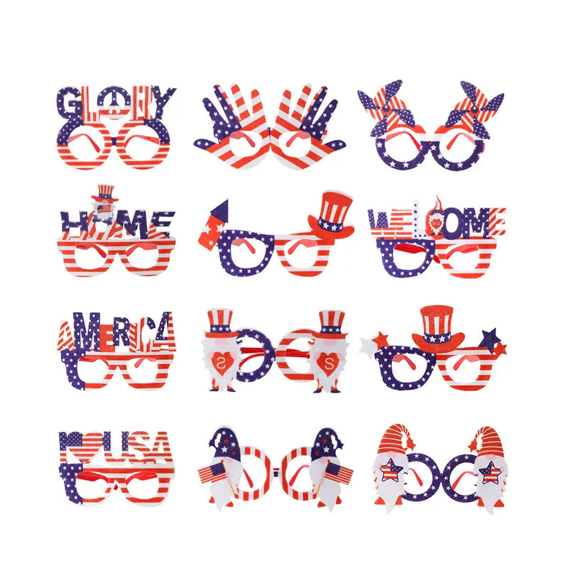 USA Flag Eyewear In Plastic As 4th Of July Party Accessories