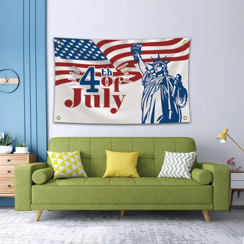 American Flags 3x5 For Fourth Of July With Sublimation Design