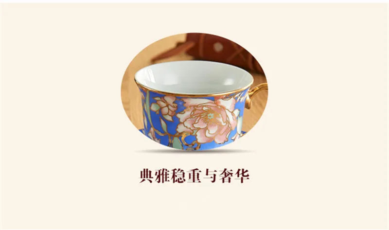 Europe Porcelain Coffee Cup And Saucer sets Classic Ceramic Tea cup Espresso Cup Milk cup Fashion home Decoration accessories