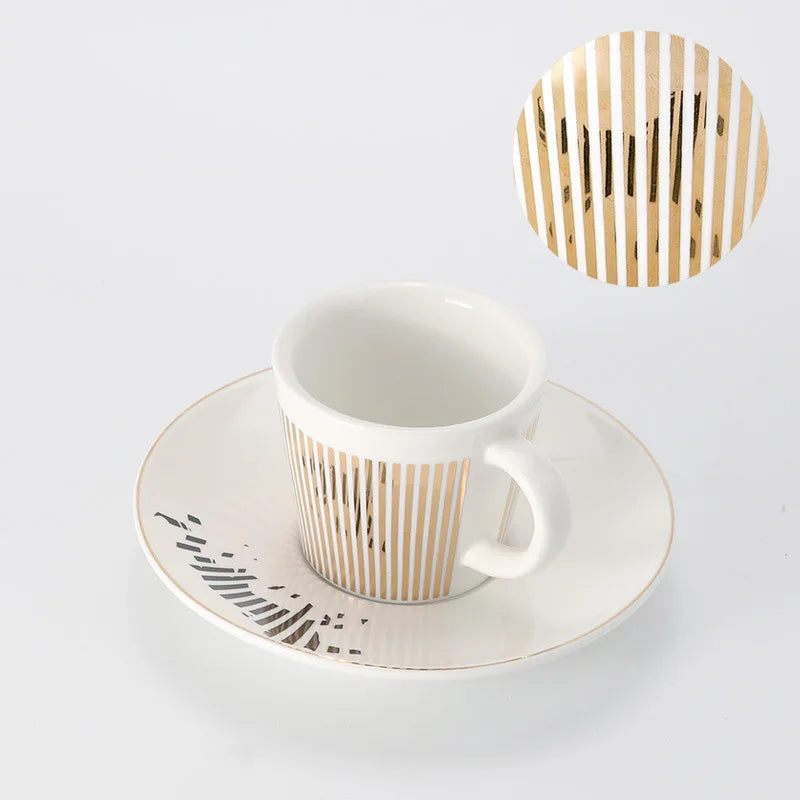 Creative Dynamic Mirror Reflection Cup Mug Leopard Anamorphic Zebra Mug Luycho Coffee Tea Cup Set With Coaster 90ml-225ml
