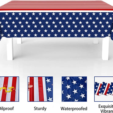 American Flag Tablecloth 54 x 72 As Fourth Of July House Flags