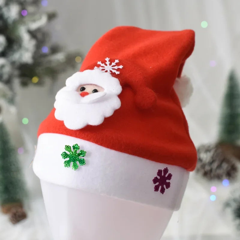 Christmas Hats With Santa Claus Snowman Elk For Home Decoration New Year Party Or Gift