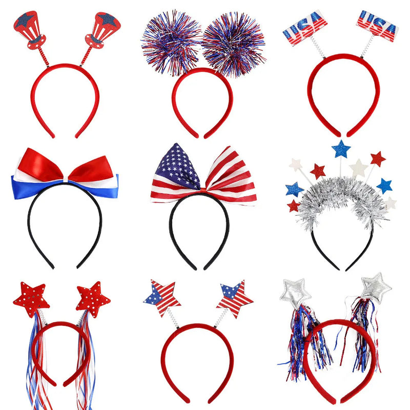 Hairband For Independence Day With American Flag For A Costume Party