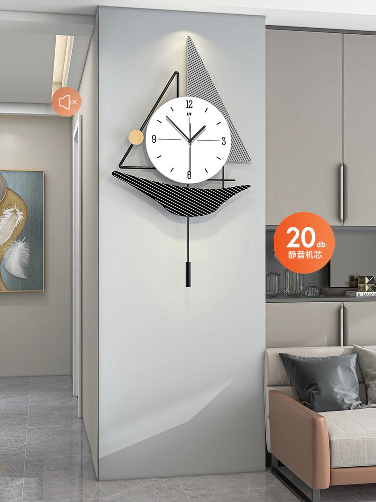 Wall Clock With Creative Modern Decoration For Home