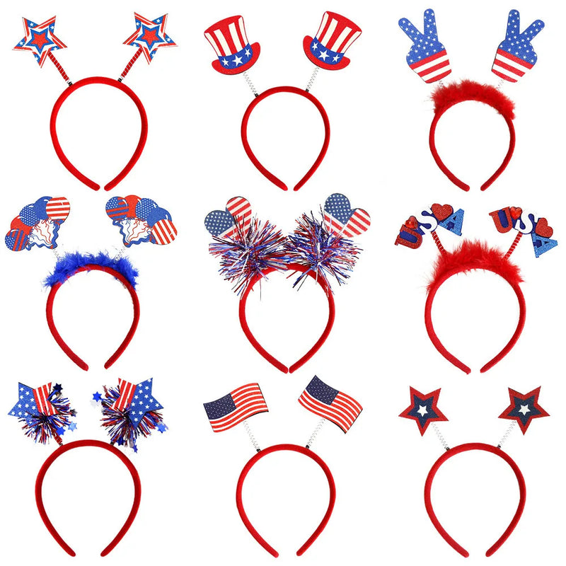 Hairband For Independence Day With American Flag For A Costume Party