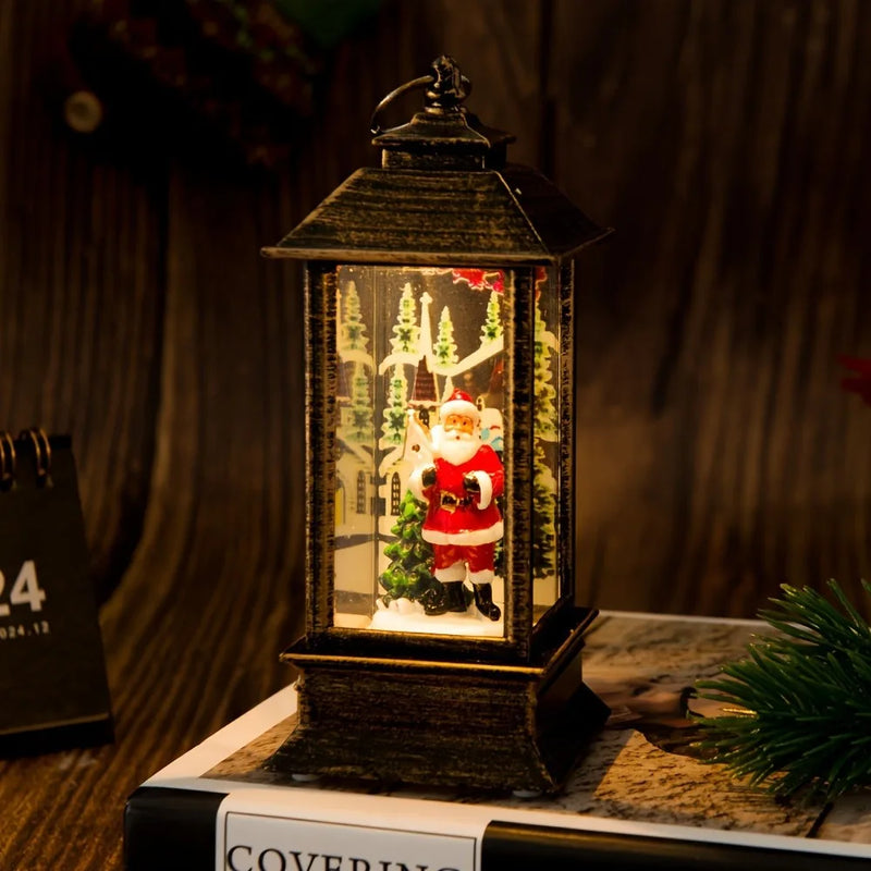 Christmas Little Night Lamp With LED For Indoor Outdoor Home Decoration Or Ideal Gift