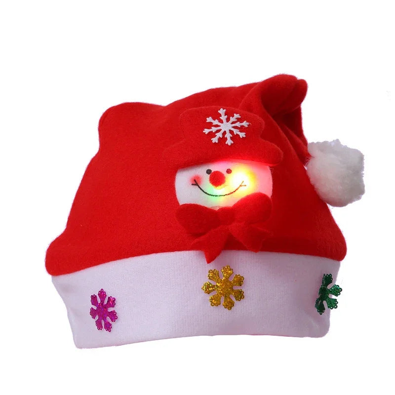 Christmas Hats With Santa Claus Snowman Elk For Home Decoration New Year Party Or Gift