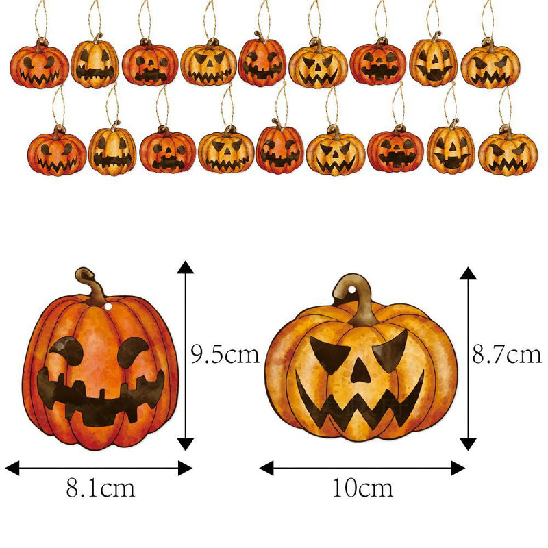 9pcs Halloween Hanging Pumpkin Party Pendant Decors