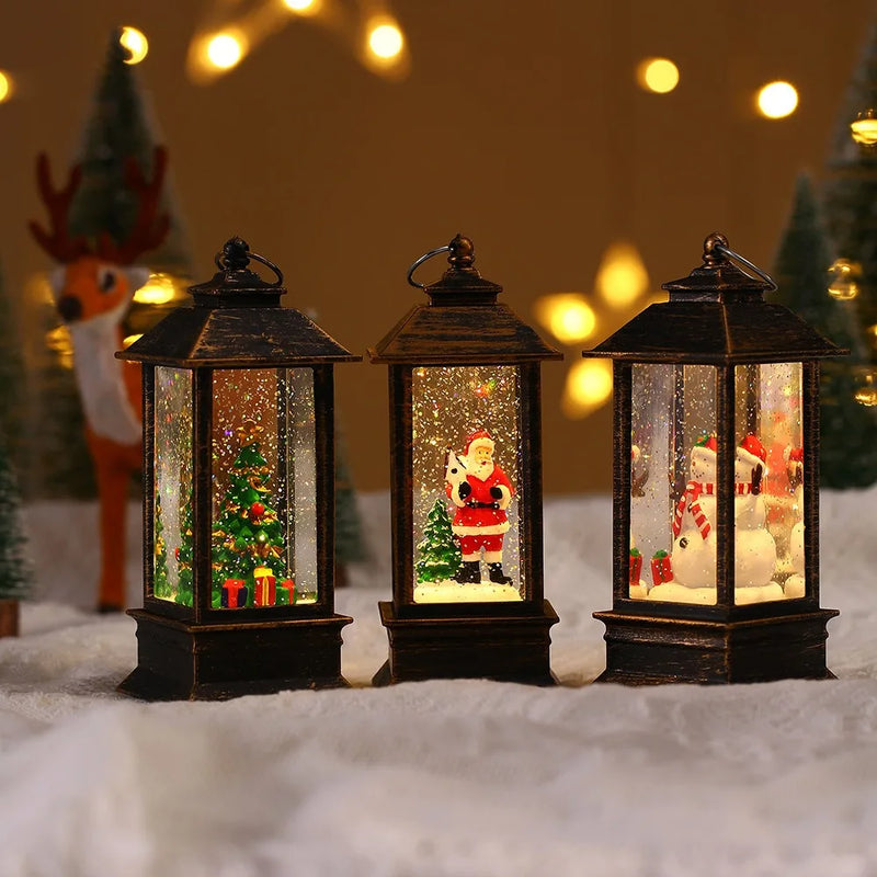 Christmas Little Night Lamp With LED For Indoor Outdoor Home Decoration Or Ideal Gift