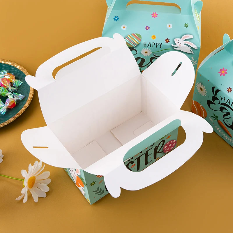 StoBag Easter Party Gift Packaging Protable Box Decorationg Candy Cake Cookies Chocolate Snack Toy Desserts For Meeting Suppily