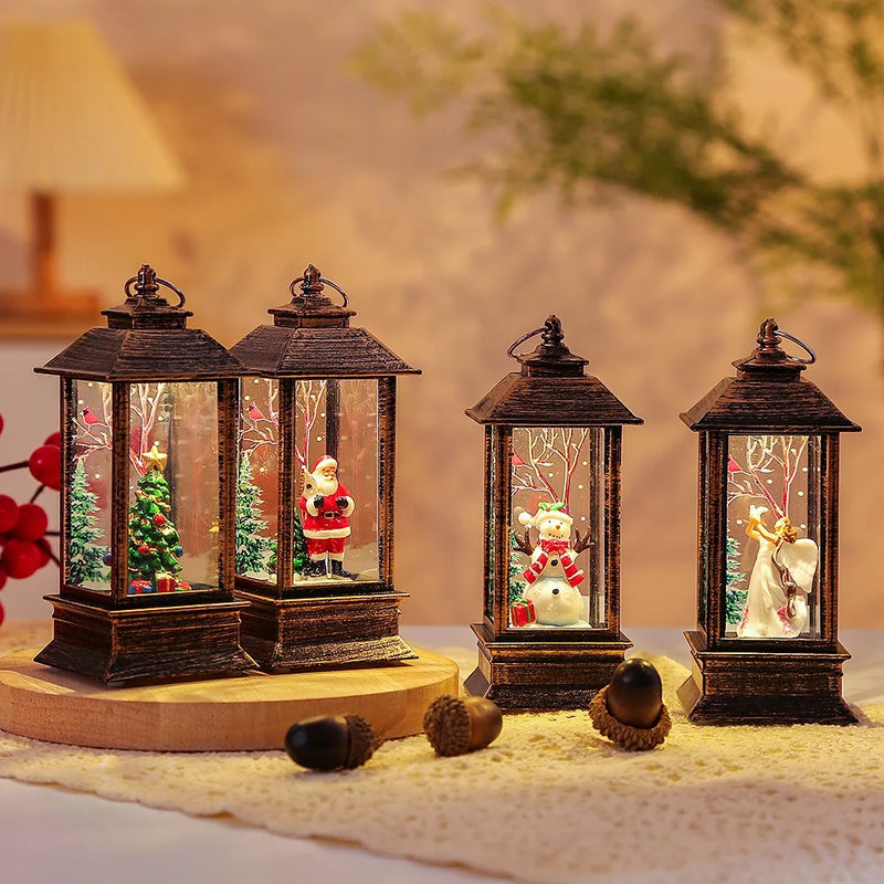 Christmas Little Night Lamp With LED For Indoor Outdoor Home Decoration Or Ideal Gift