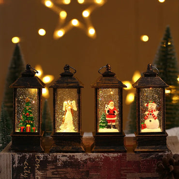 Christmas Little Night Lamp With LED For Indoor Outdoor Home Decoration Or Ideal Gift