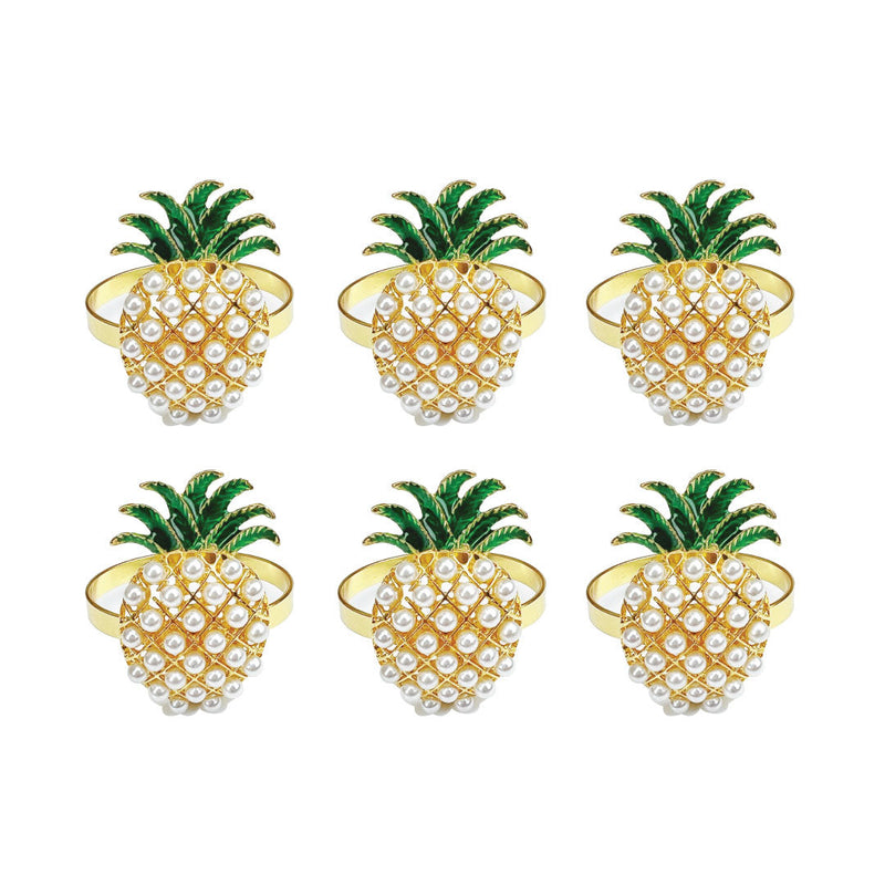 ClaudiaG Pineapple Napkin Ring (Set of 6)