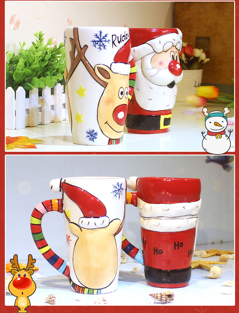 A Ceramic Cup With Lid Use These Big Christmas Mugs For Fun