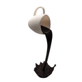 Floating Spilling Coffee Cup Sculpture For Kitchen And Home Decoration