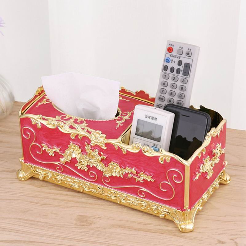 Acrylic Tissue Box European Multi function Home Container Desktop Storage Office KTV Hotel Case Holder Paper Rack