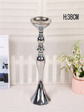 Metal Candle Holders Flowers Vase Candlestick Center pieces Road Lead Candelabra Centerpieces Wedding porps Christmas decoration