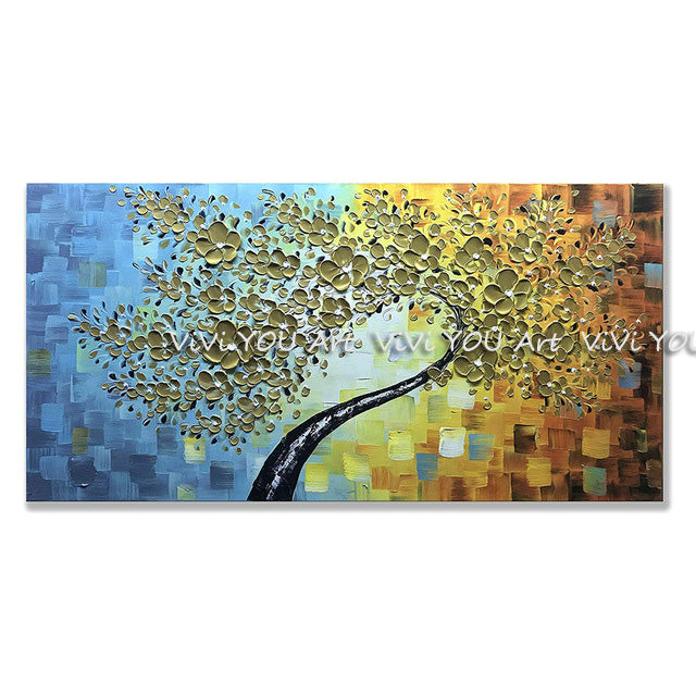 Handmade 3D Flower Abstract Art With Oil Painting For Modern Home Decor For