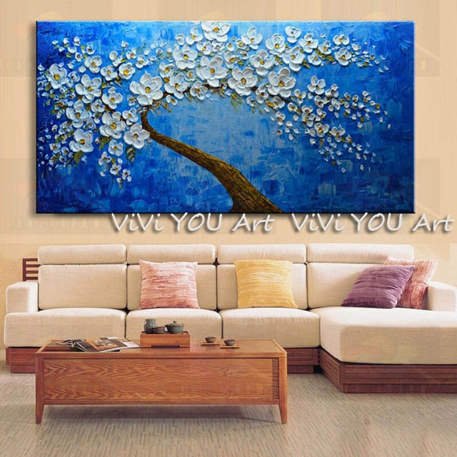 Handmade 3D Flower Abstract Art With Oil Painting For Modern Home Decor For