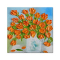 Unframed Handmade Modern Abstract Oil Painting Reproduction Knife Flowers For Home Decoration